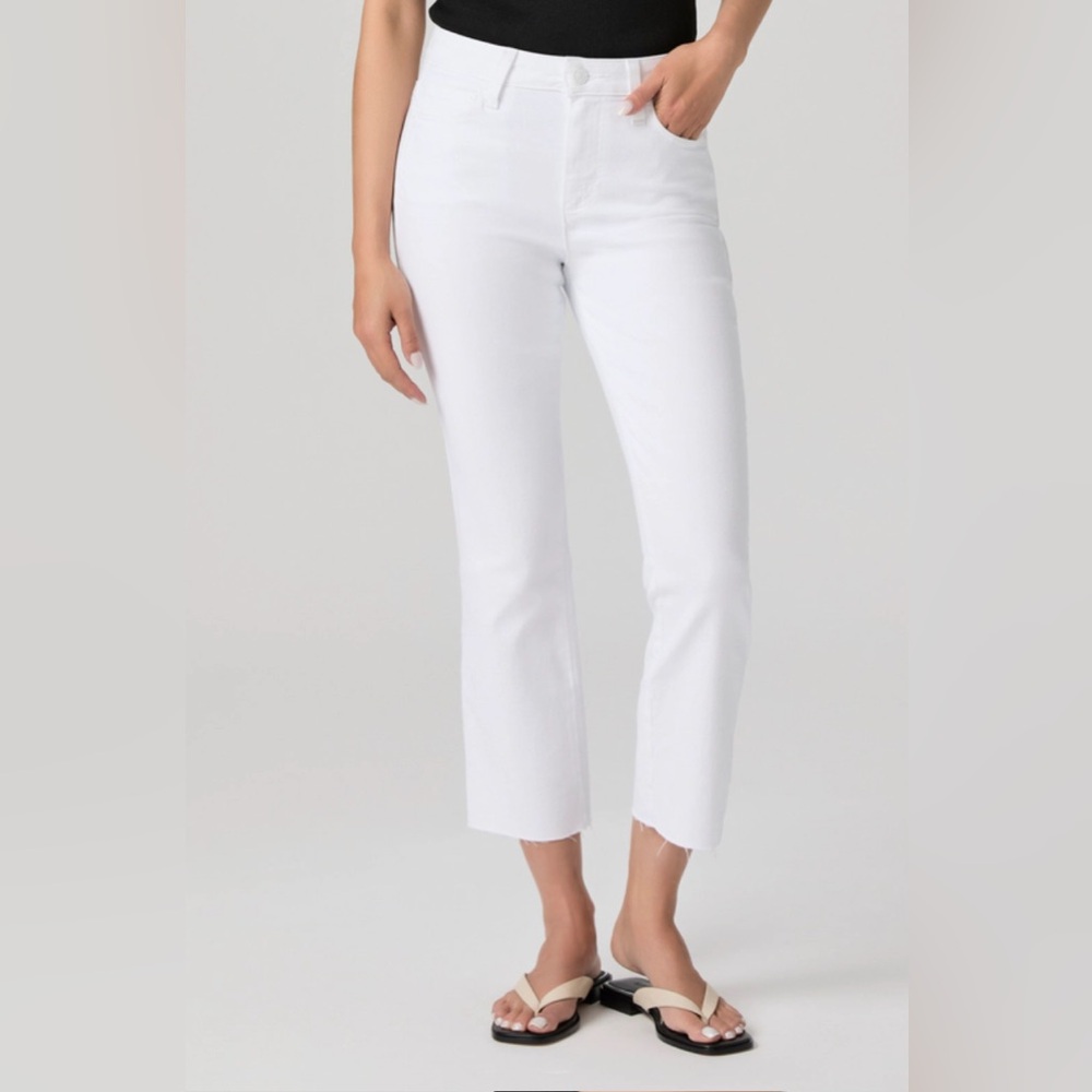 Paige Cindy Crop Petite Straight Jean-LIKE NEW, WORN ONCE!